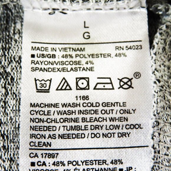 Banana Republic Heather Gray Tunic Tee Size L - Picture 4 of 4